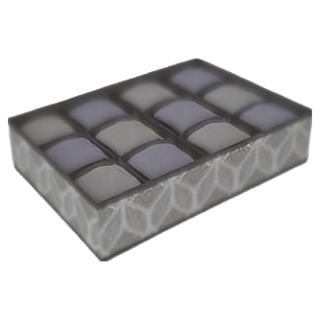 生活特工 百變多格收納盒 12格, 優質布料 多種尺寸格數變化 可調節 可折疊設計 防水, 28 x 21 x 12cm, P3928, 1個