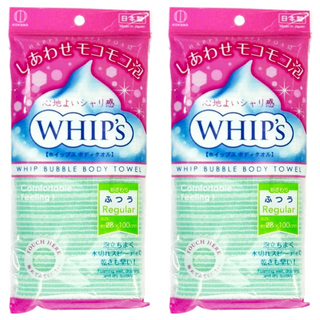 KOKUBO 小久保 WHIP's 泡沫澡巾 一般型 28x100cm, 綠色, 1條, 2條