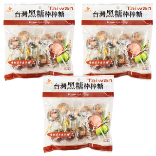 Chiao-E 巧益 台灣黑糖小梅棒, 140g, 3袋