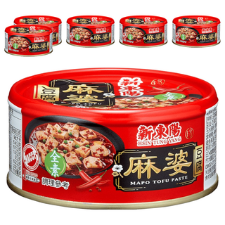新東陽 麻婆豆腐 全素, 無防腐劑, 無人工色素, 無味精, 嚴選非基改黃豆, 搭配花椒調味, 古法燉滷, 160g, 6罐