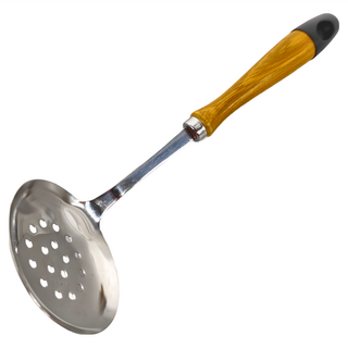 FREIZ 和平 日本製木柄不鏽鋼濾勺, 1支
