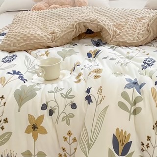 夢之語 韓版石墨烯針織豆豆絨被