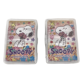 PEANUTS 史努比 繽紛系列撲克牌, 2個, 紫色