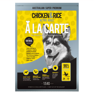 阿拉卡特 A La Carte 低敏配方 犬飼料, 雞肉, 1.5kg, 1袋