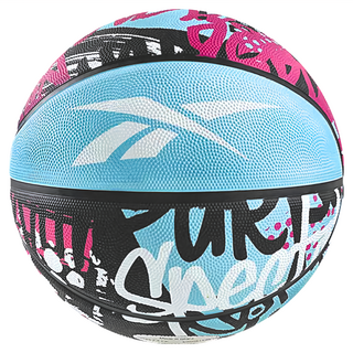 Reebok 籃球 7號 塗鴉粉藍 RBBK-31021MT, 1顆