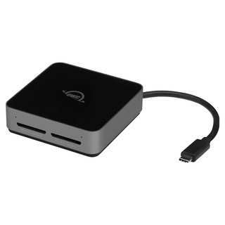 OWC Atlas 雙SD讀卡機 SDXC UHS-II USB-C 10Gb/s, 黑色 + 灰色, 1個, OWCTCDSDRDR