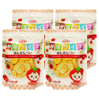 寶寶食堂 嬰幼兒米餅 8個月以上寶寶適用, 蕃茄, 19g, 4包