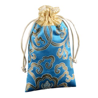 財神小舖 生肖龍 十二生肖開運祈福福袋 尺寸約16cm*8cm, 水藍色, 1個