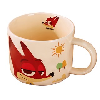 Zootopia 動物方城市 玩趣狐狸尼克 石紋馬克杯, 陶瓷, 9.5*7CM, 1個