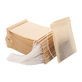 AHOYE 未漂白環保木漿泡茶袋, 100個, 咖啡色