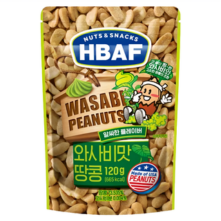 HBAF 山葵味花生 120g, 1包