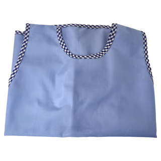 花邊經典幼兒輕便圍兜 - 弧線藍-8號, 1件