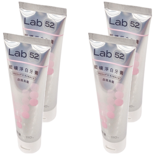 Lab52 齒妍堂 藍礦淨白牙膏 白桃烏龍 口腔清潔 溫和護齒 清新口氣 含氟量1200ppm, 110g, 4條