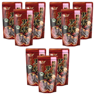 台灣上青 桂圓紅棗黑糖 A254, 180g, 9包