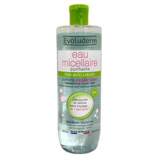 EvoLuderm 潔膚卸妝水 控油調理 混合性至油性肌膚適用, 500ml, 1瓶