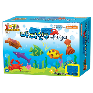 Donerland 彩色黏土 海底世界, 安全無毒, 符合國際玩具安全規範, 通過歐盟CE認證, 470g, 1盒
