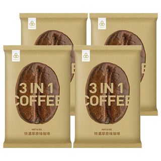 開元食品 特濃厚原味咖啡三合一, 1kg, 1包, 4包