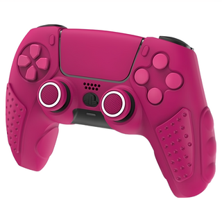 IINE 良值 PS5 手柄硅膠套保護套裝, 紅色, 1個