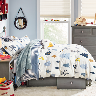 Pure One 100%純棉 枕套床包組