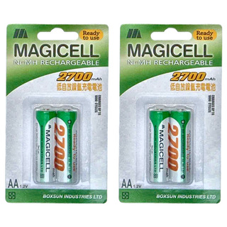 MAGICELL 無敵強 低自放鎳氫充電電池, 2入, 2組