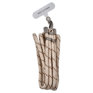 DEVILCASE 單鉤可調式編織掛繩 + 墊片 6mm, 奶油黃, 1組