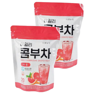 Danongwon 康普茶 葡萄柚, 5g/條, 20條, 2袋