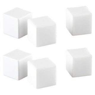 GHIDINI 陶製威士忌冰石, 6個, 白色