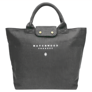 Matchwood Vintage 托特包 帆布 容量12.4L, 黑色款, 35.5 x 27 x 13cm