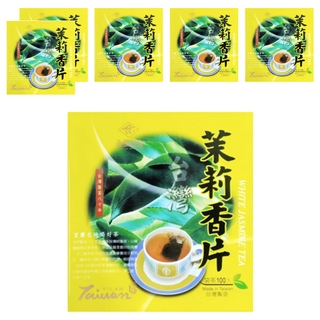 永發茗茶 茉莉香片 台灣製造 八十年製茶 袋茶, 2g, 100包, 6盒
