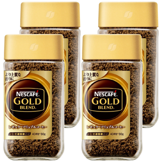 NESCAFE 雀巢咖啡 金牌微研磨咖啡, 80g, 1入, 4罐