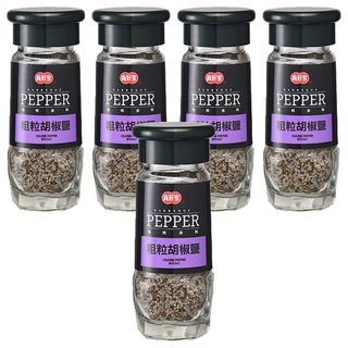 真好家 粗粒胡椒鹽, 60公克, 5瓶
