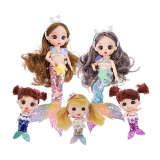 Kanier 公仔娃娃5個組 LED櫥窗盒版 8884A, 美人魚款, 1盒