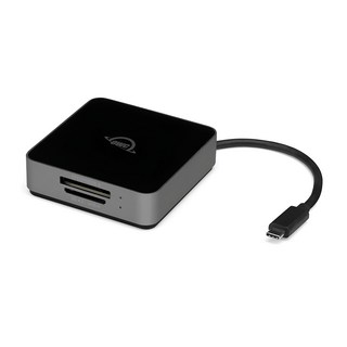 OWC Atlas CFexpress/SD 雙槽讀卡機, 黑色 + 灰色, 1個, OWCTCCFXBSDRDR