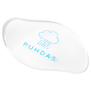 PUHDAS 去角質磨腳器, 玻璃材質, 小巧尺寸, 高便攜性, 安全足部去角質, 1個