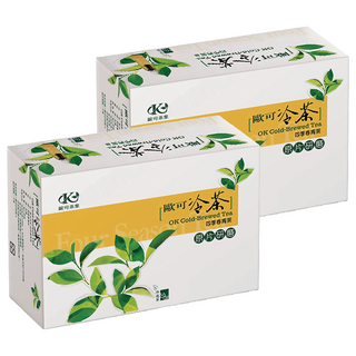 歐可茶葉 冷茶 四季春青茶 台灣產, 3g, 30包, 2盒