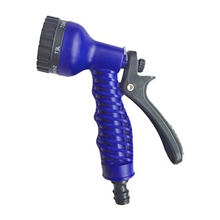 高壓伸縮水槍 ABS 7種功能槍頭 3倍伸縮水管 耐折耐磨, 1個