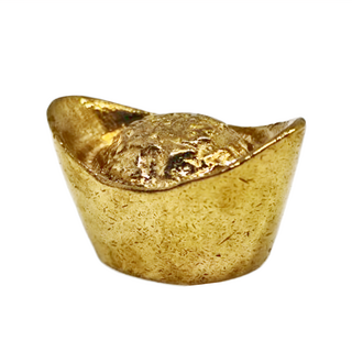 開運陶源 實心正銅金元寶 元寶造型 象徵財富與繁榮, w3-2, 10個