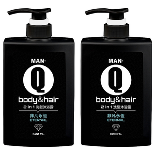 MAN-Q 2合1非凡永恆洗髮沐浴露 600ml, 2瓶