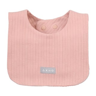 KU.KU Duckbill 酷咕鴨 PLUS竹纖羅紋方形圍兜, 自然粉, 1入, 1件