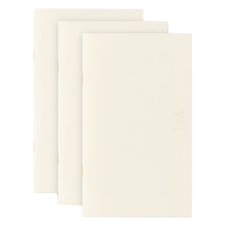 日本 MIDORI MD Notebook 輕量版 Set 3冊組 B6 Slim 筆記本, 1組, 方格