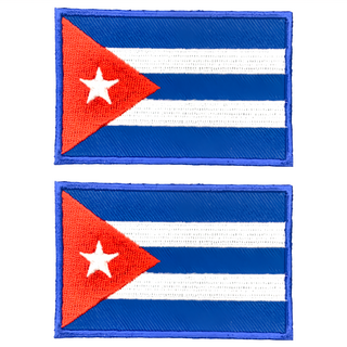 A-ONE 匯旺 古巴國旗刺繡布貼 Set 2 8x5cm, 古巴