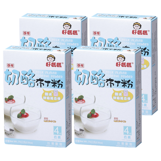 FAIRSEN 惠昇食品 好媽媽 奶酪布丁粉, 操作簡單 零廚藝也會做 奶素可食 台灣製造, 75g, 4盒