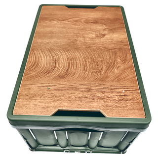 木蓋折疊箱 2679, 大(54 x 36 x 29cm), 軍綠色, 1個