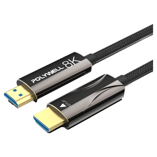 POLYWELL 寶利威爾 HDMI 8K AOC光纖線 2米~50米 4K144 8K60 UHD 工程線 PW15-W60-R050, 50m, 1條