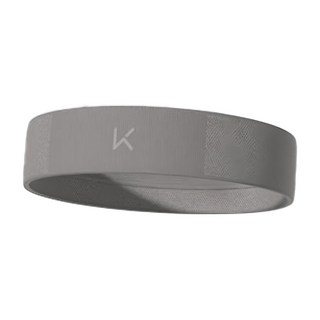 LEADER X 高彈瞬吸百搭運動頭帶 透氣速乾 82%聚酯纖維+18%尼龍, 輕柔灰, 1條