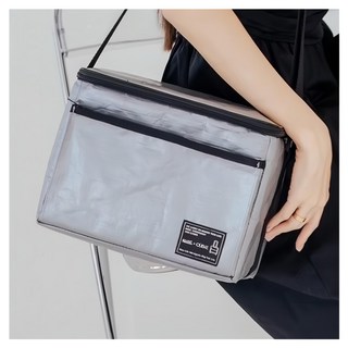 CUBIE Q比五夠厚美型保溫冷袋 GD-B009-M02 中(28 x 18 x 21cm), 太空灰, 10.5L