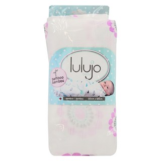 lulujo 竹纖維嬰兒包巾 柔軟透氣吸溼 120cm x 120cm