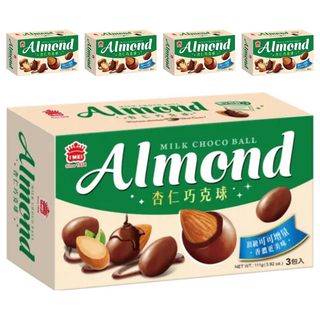 義美 杏仁巧克球 牛奶巧克力, 111g, 5盒