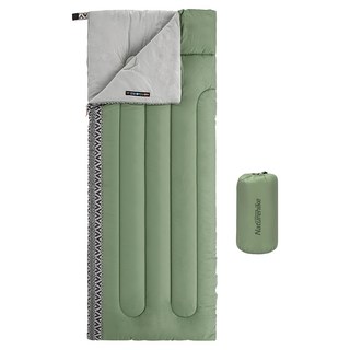 Naturehike 鳳雛睡袋-標準款 軍綠 NH22MSD05, 輕量保暖舒適露營睡袋, 1組