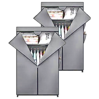 時尚衣櫃 DKB2-032, 灰色, 2個